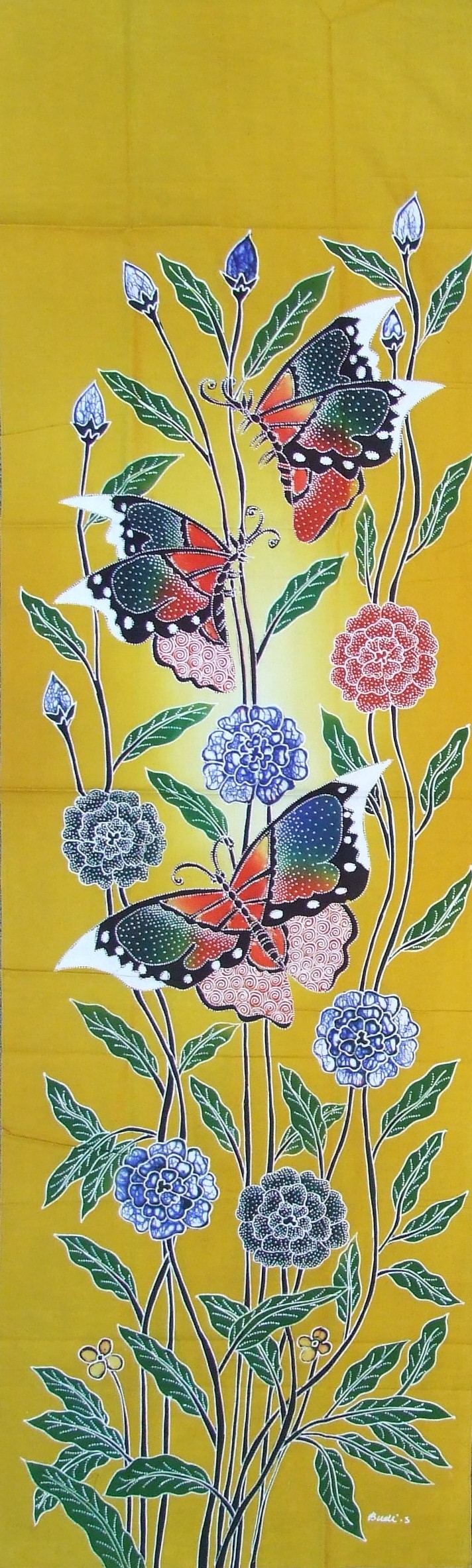 Fauna  - 3 Butterflies (45x150cm)