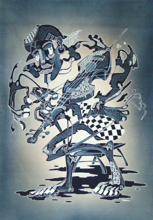 Musical - Violin - b/w (70x100cm)