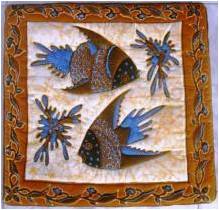 Batik Cushion Case, Hand Painted (1)